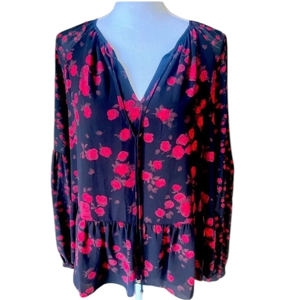 Michael Kors, ladies, long sleeve, sheer blouse, size, small excellent condition